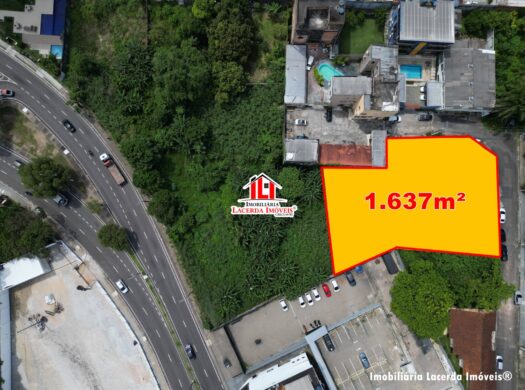 Terreno medindo 1.637m² para venda no Bairro Dom Pedro Manaus.