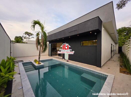 Casa com 3 suítes com piscina a venda, no Alphaville Manaus 4, Ponta Negra – Manaus