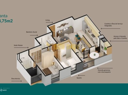 Horizonte Rio Negro Apartamento 2 e 3 quartos VENDA Ponta Negra Manaus.