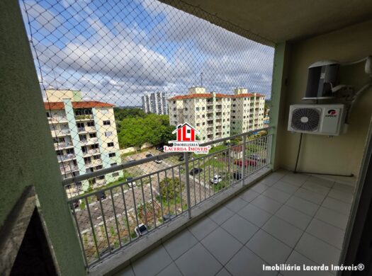 Condomínio Arboretto Praças Apartamento de 2 quartos com suíte e varanda com churrasqueira a carvão, ALUGUEL Coroado 3, Manaus