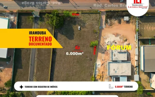 terreno no iranduba com 6.000m² a venda