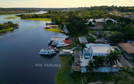 Chácara as margens do Rio Tarumã, 5 quartos sendo 3 suites, 2.030m², Rampa de Embarque e desembarque, venda no bairro Tarumã, manaus