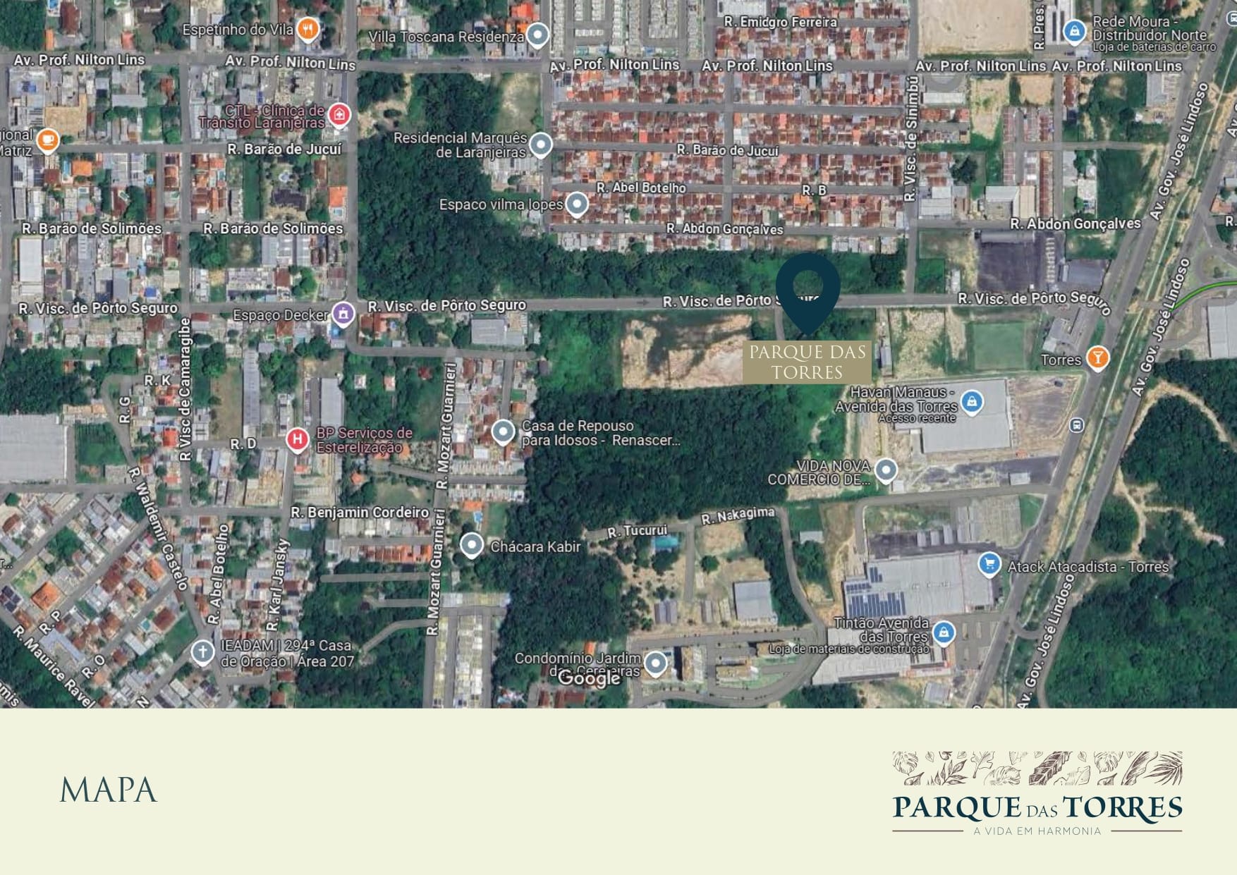 parque torres localizacao