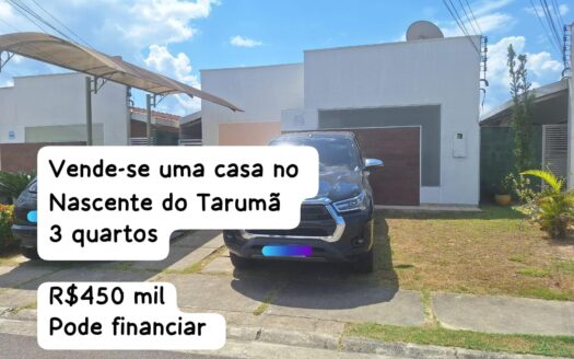 Residencial Nascente do Tarumã, Casa com 3 quartos sendo 1 suíte,  a venda