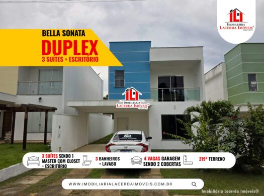 Bella Sonata | Casa duplex com 3 suítes VENDA  Tarumã Manaus AM