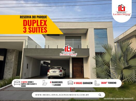 Casa duplex com 3 suítes a venda Reserva do Parque, Ponta Negra, Manaus